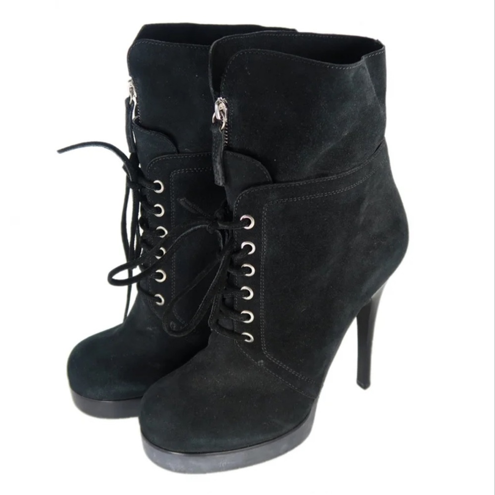 Giuseppe Zanotti Elegant Black Lace-Up Boots